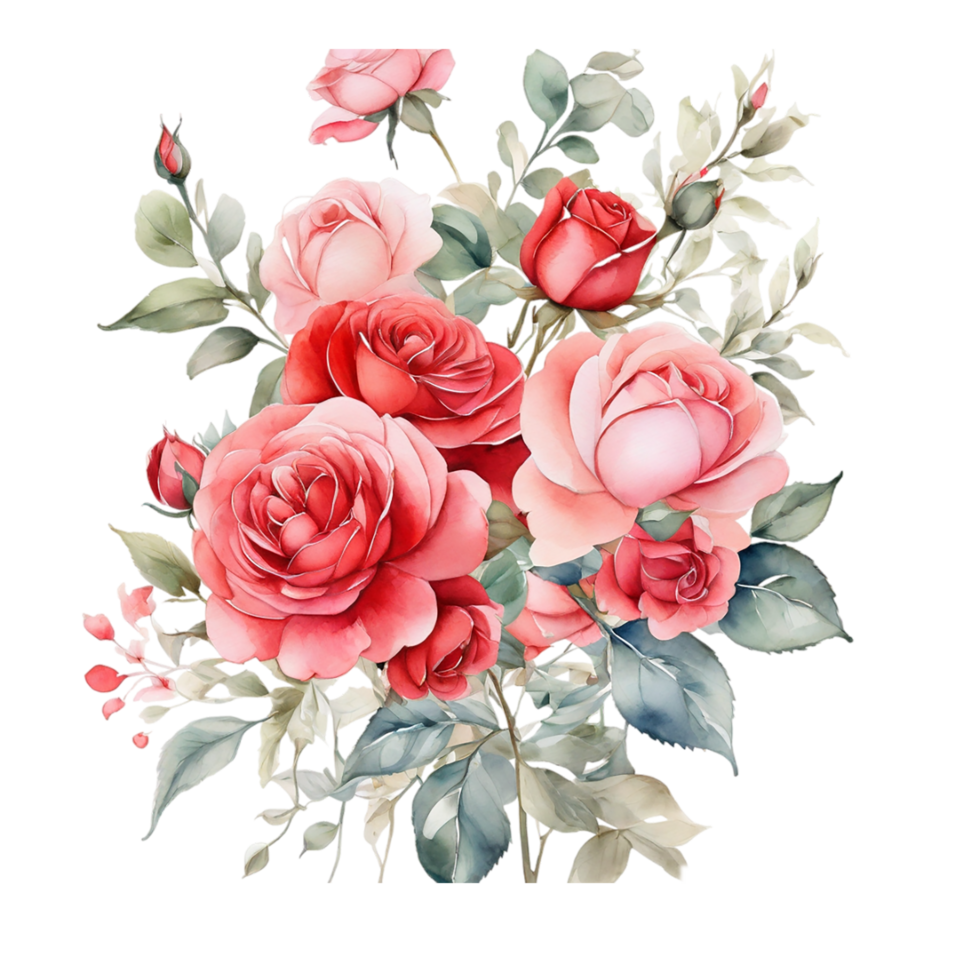 Watercolor Flower Bouquet png