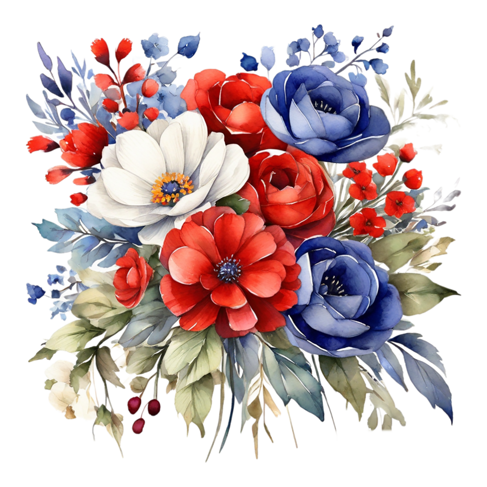 Watercolor Flower Bouquet png