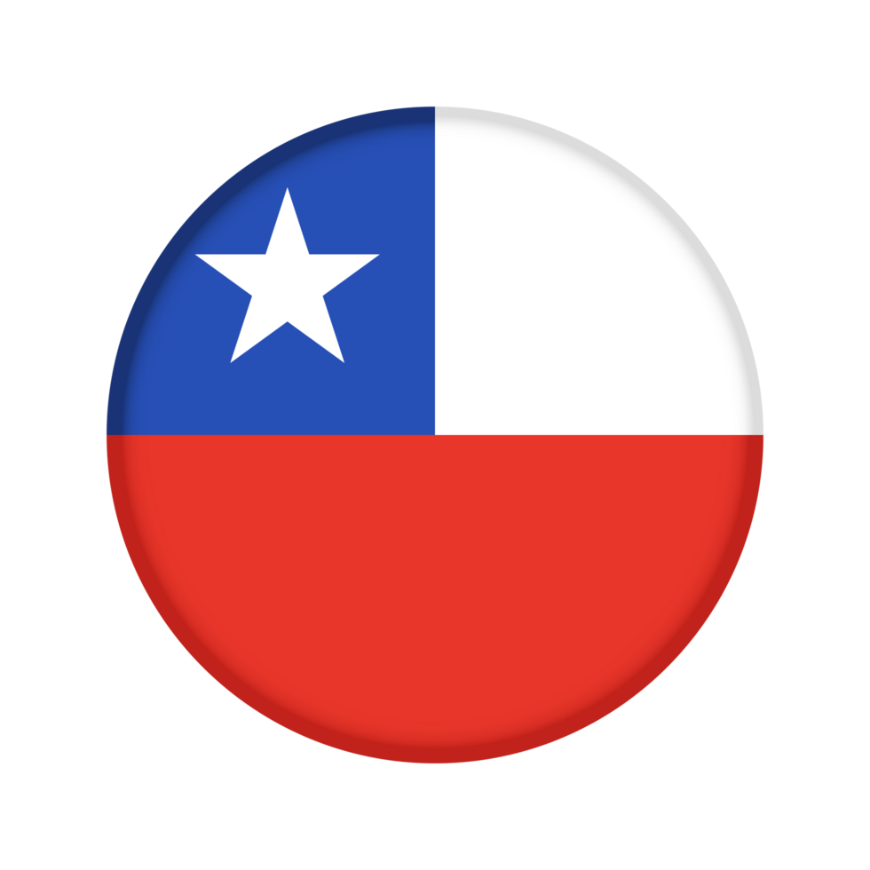 Round flag of Chile png