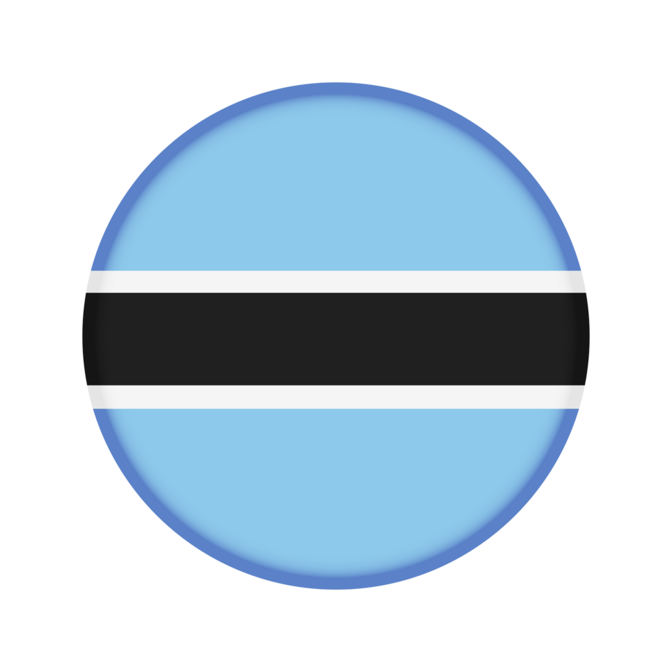 Round flag of Botswana png