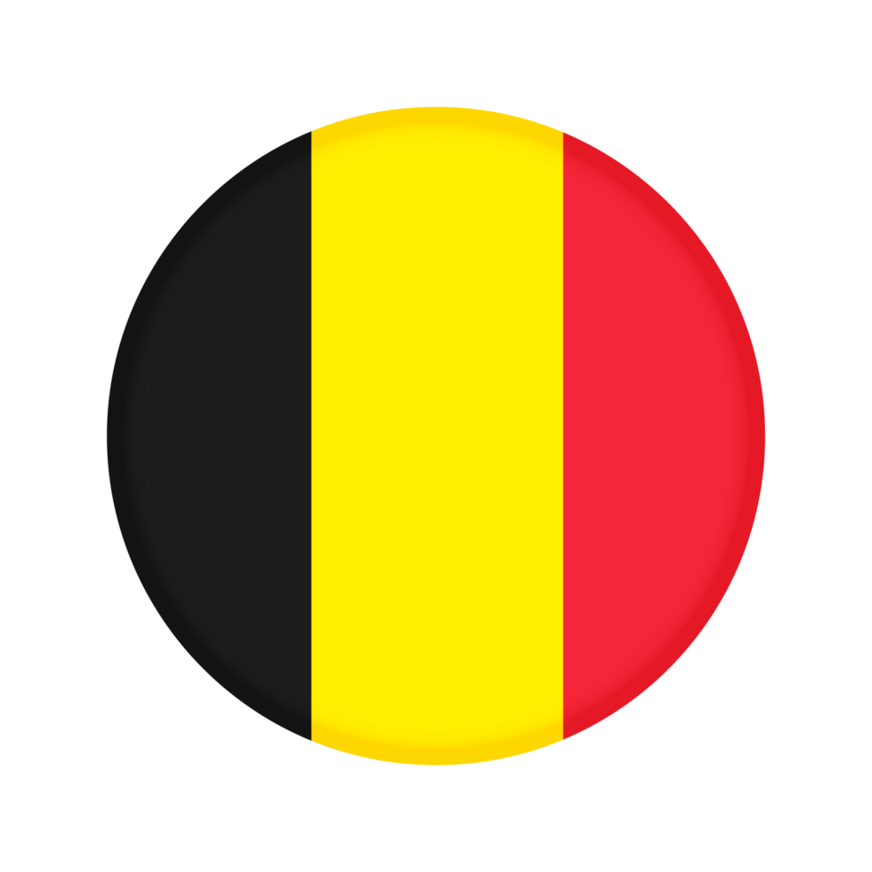 Round flag of Belgium png