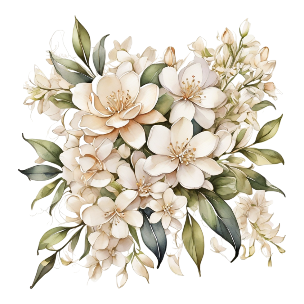 Watercolor Flower Bouquet png