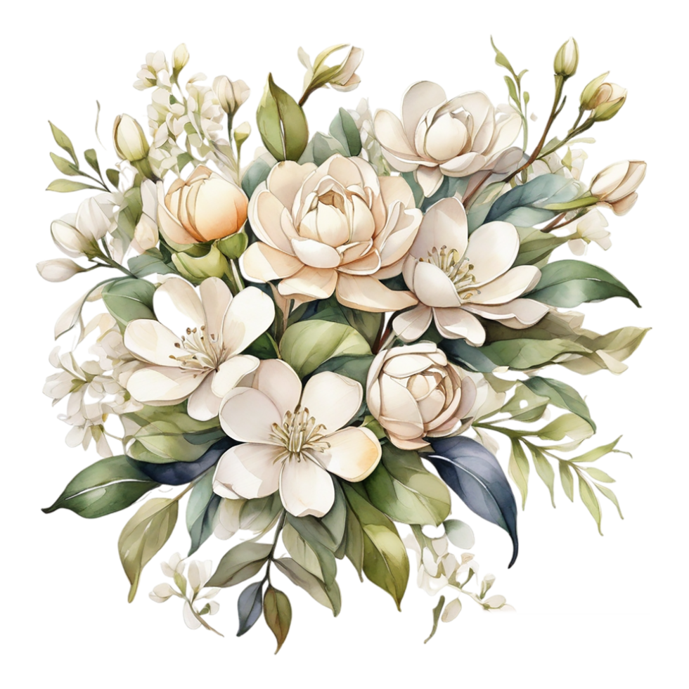 Watercolor Flower Bouquet png