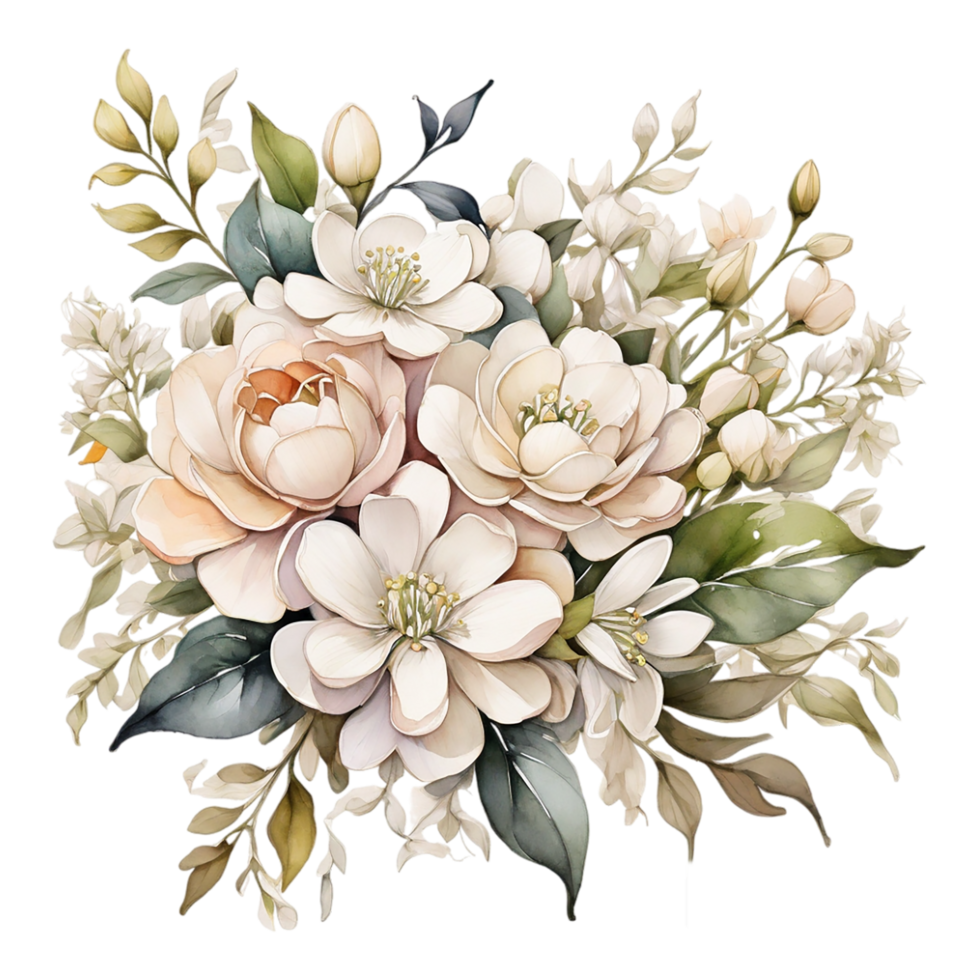 Watercolor Flower Bouquet png