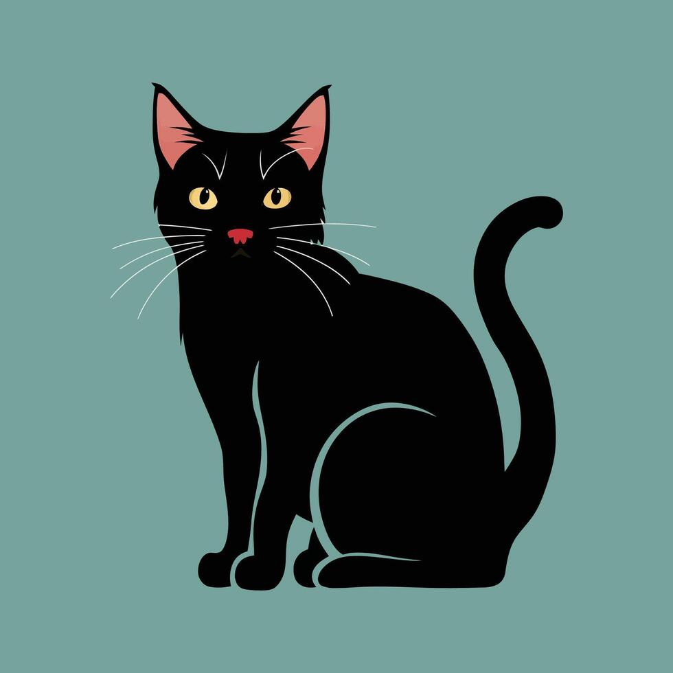 International cat day with cat illustration design 45357244 Vector Art