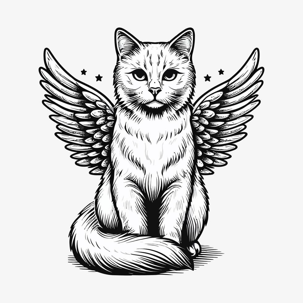 internacional gato día con gato ilustración diseño vector