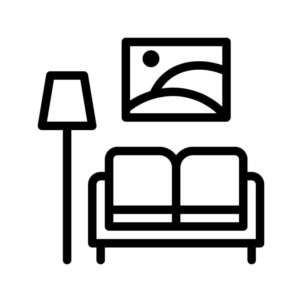 family room icon. relaxing seating for the family. Suitable for website design, logo, app, template, and UI. vector