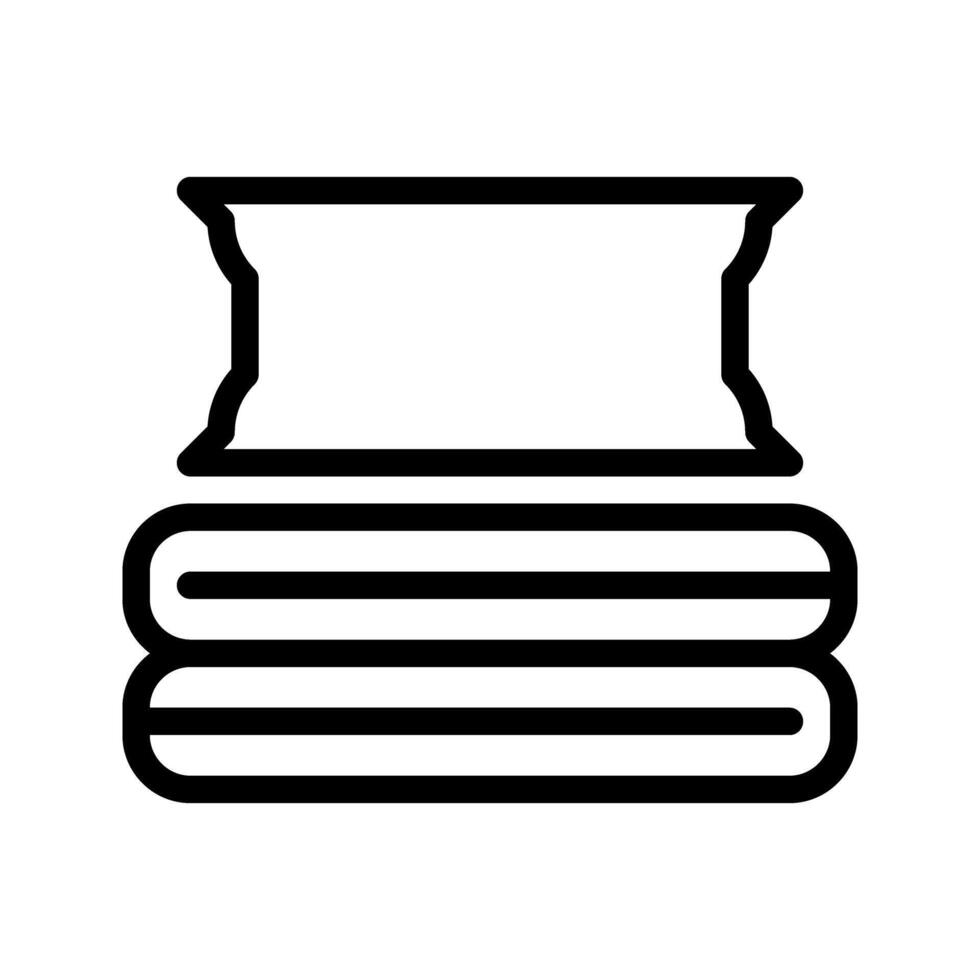 pillow and blanket icon. hotel outline symbol flat icons Suitable for website, logo, app, template and UI design. vector