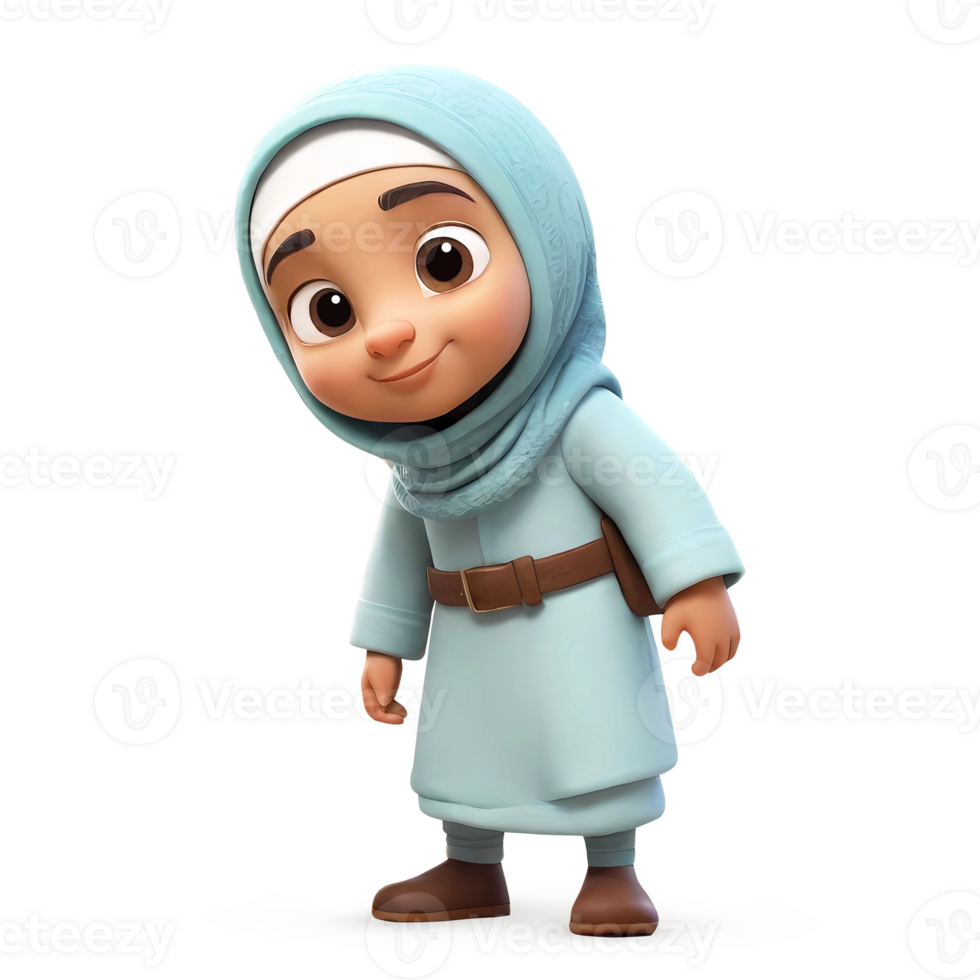3d rendering boy cartoon character png