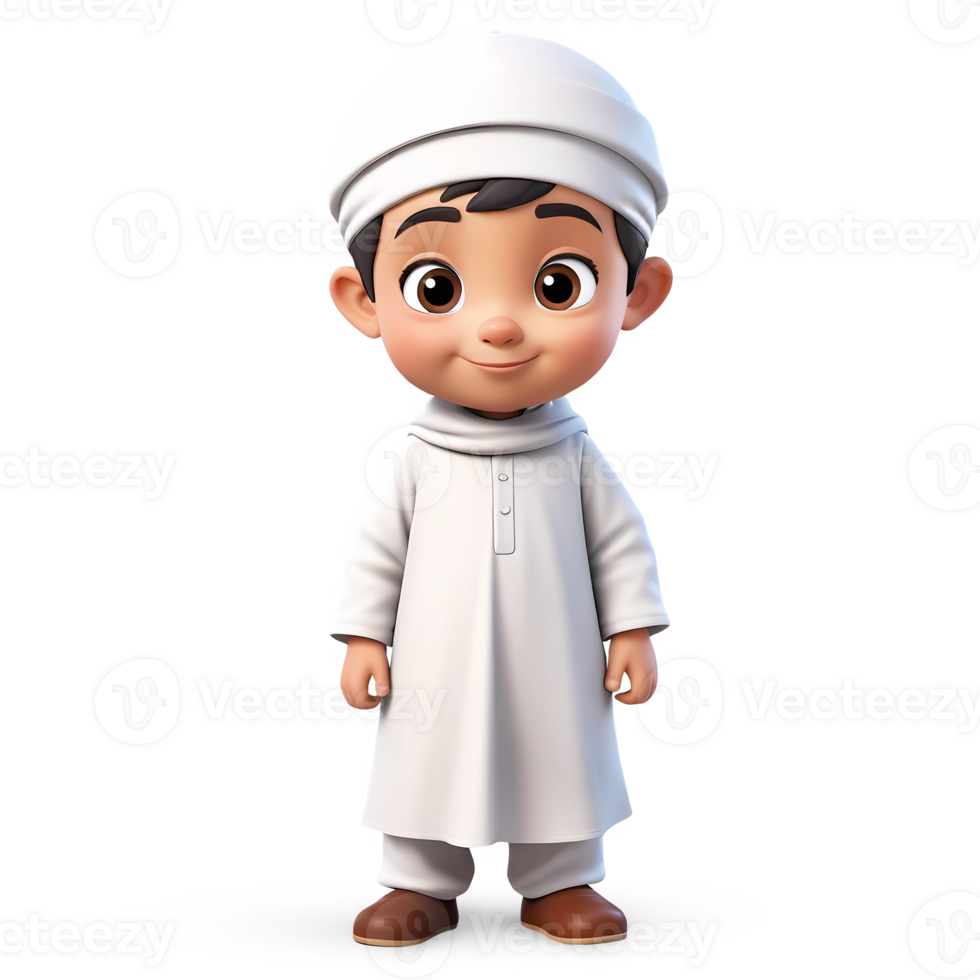 3d rendering boy cartoon character png