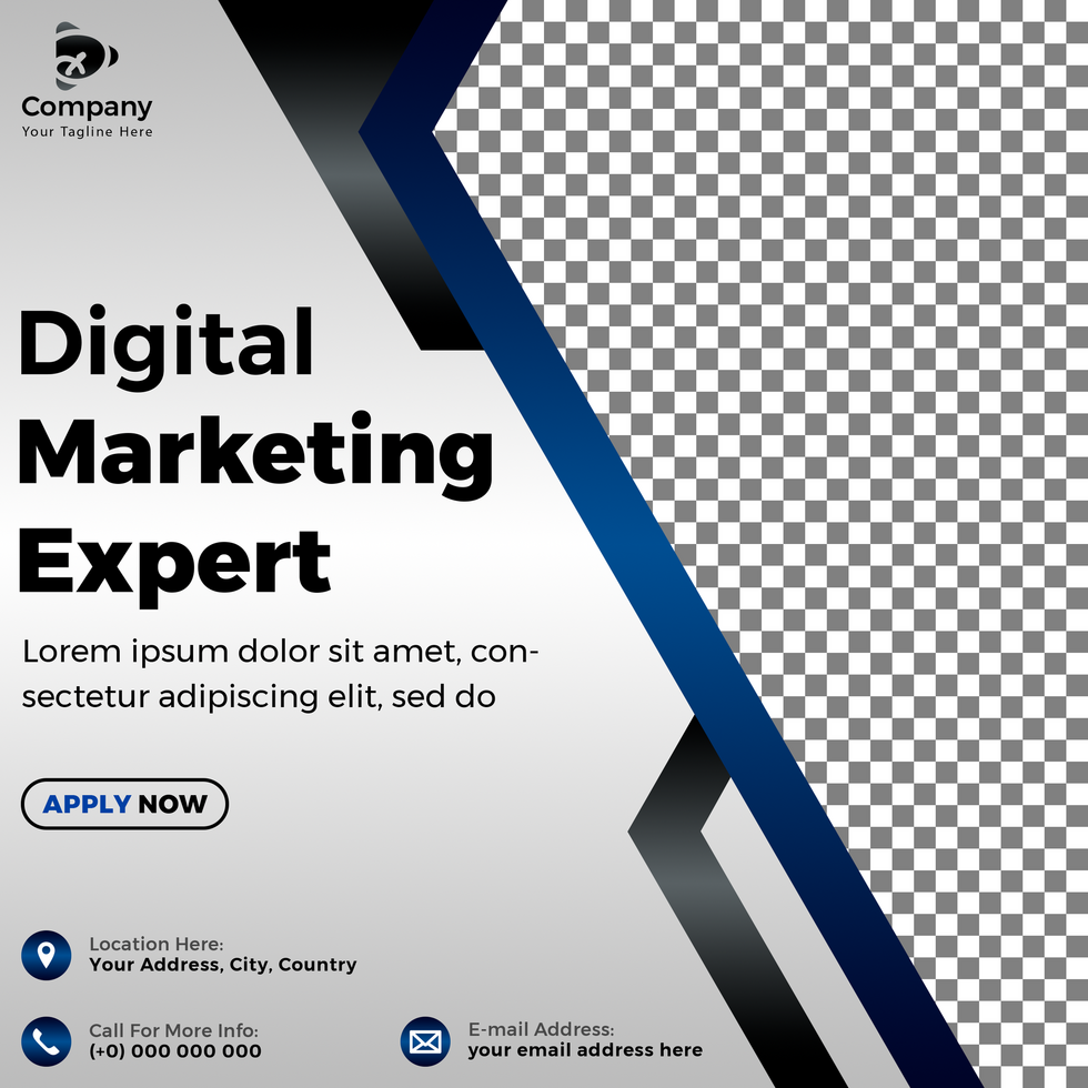 Digital Marketing Agency Business Promotion Social Media Post Template. psd