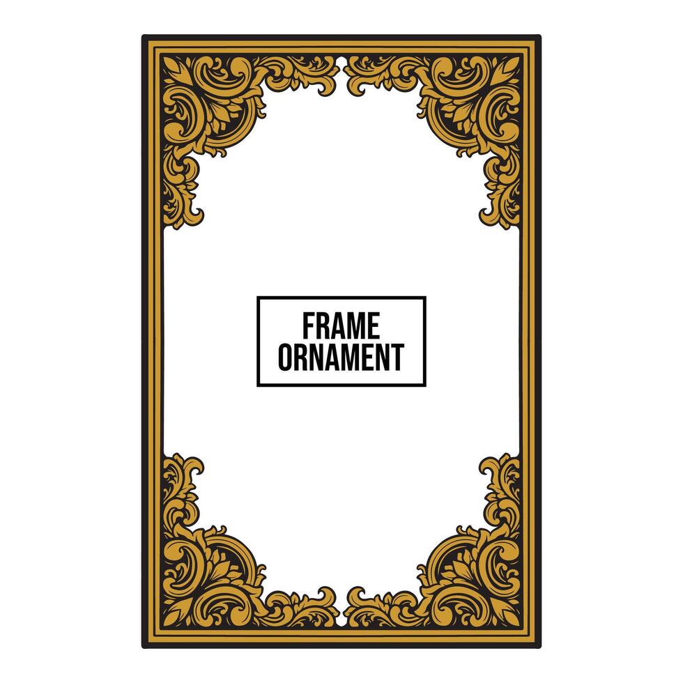 frame ornament vintage classic element decoration vector