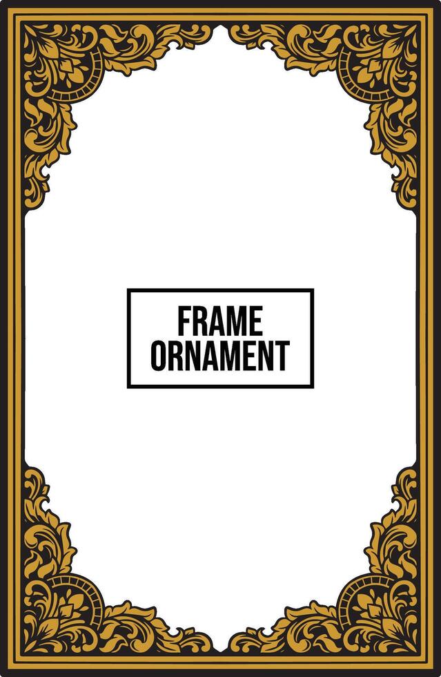 frame ornament vintage classic element decoration vector