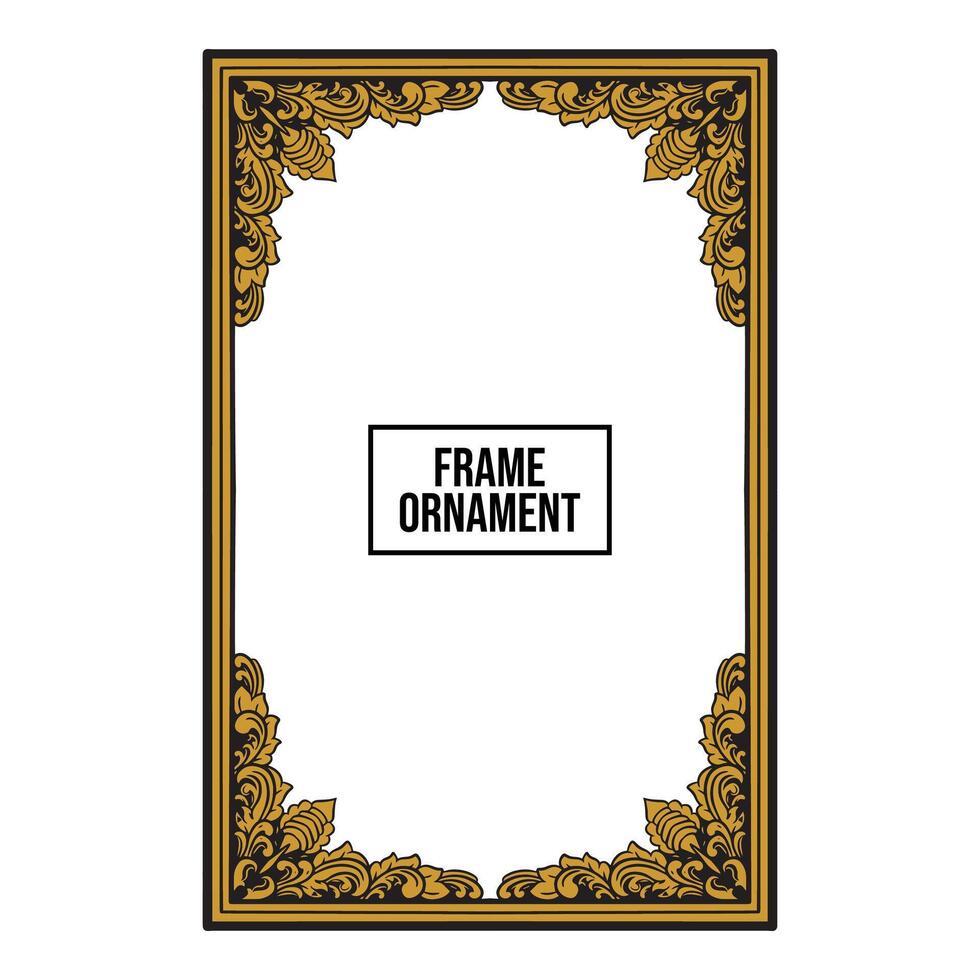 frame ornament vintage classic element decoration vector
