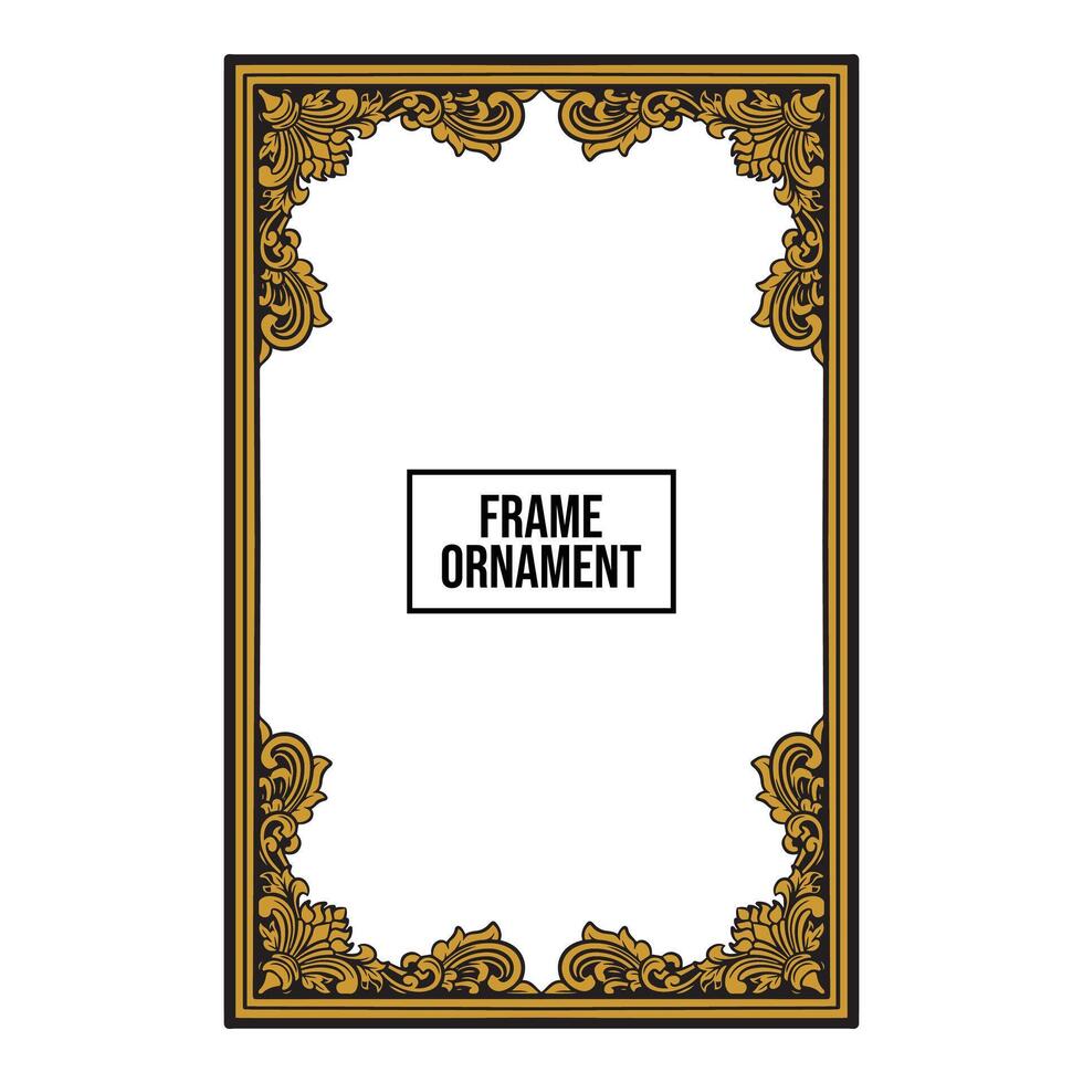 frame ornament vintage classic element decoration vector