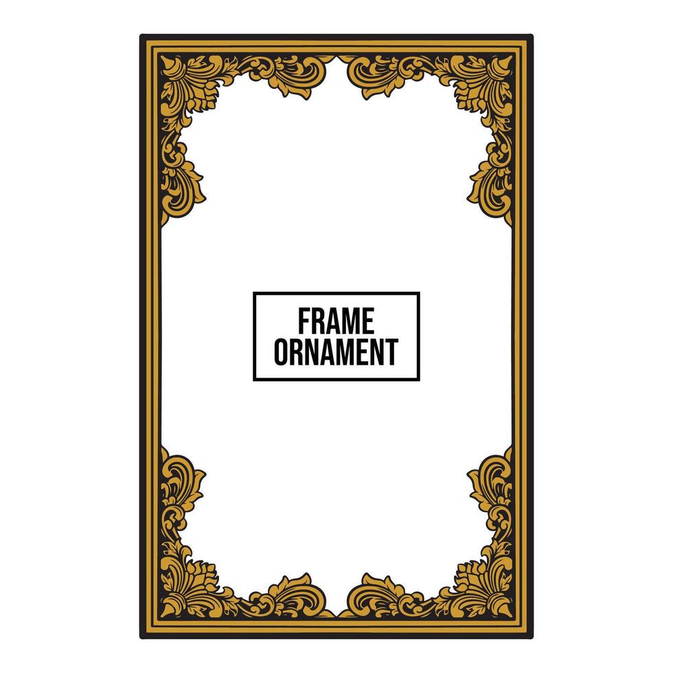 frame ornament vintage classic element decoration vector