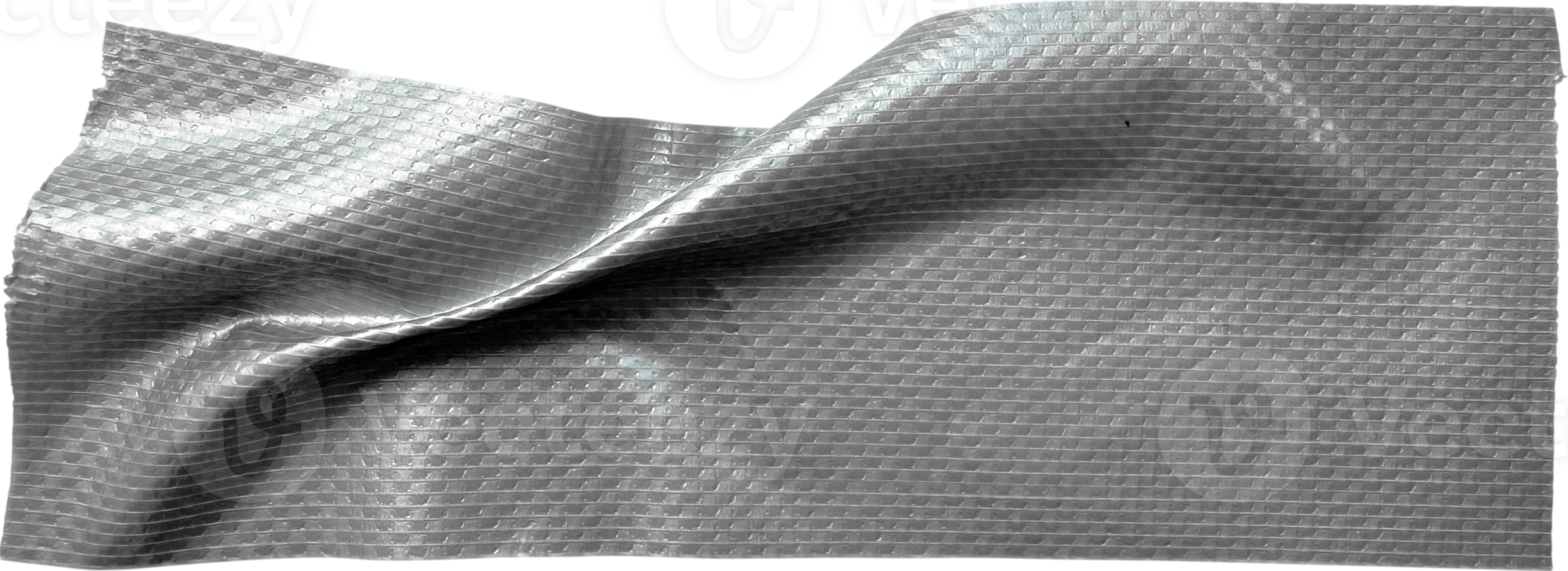 Gray Textured Crumpled Torn Duct Tape png