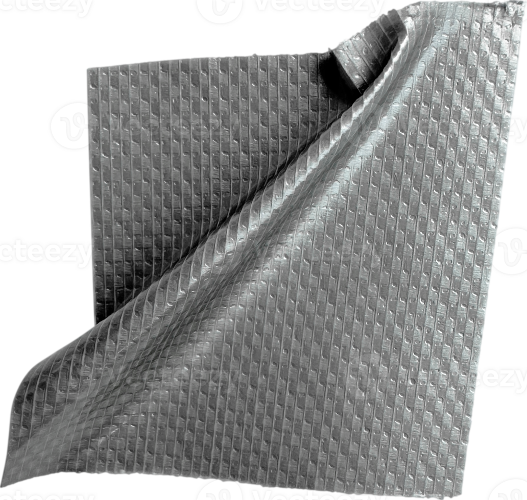 Gray Textured Crumpled Torn Duct Tape png