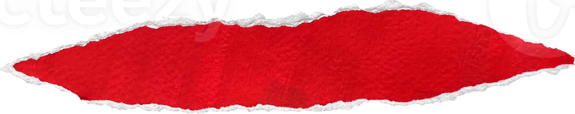 Red and White Torn Paper Piece png