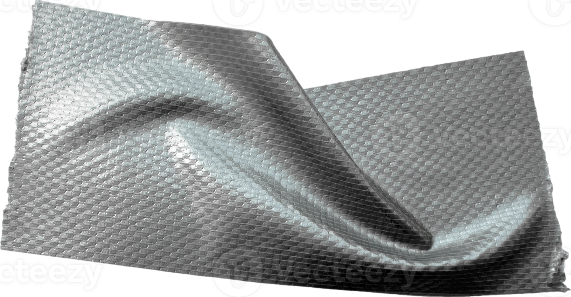 Gray Textured Crumpled Torn Duct Tape png