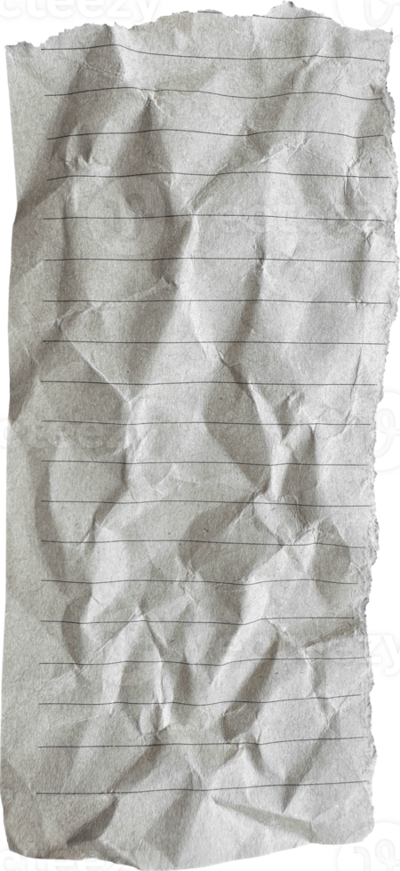 Brown Torn Crumpled Old Craft Lined Paper Piece png