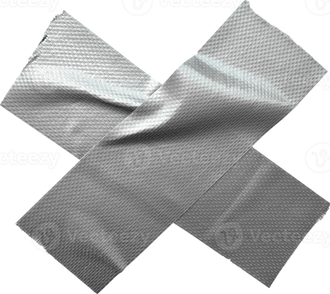 Gray Textured Crumpled Torn Duct Tape png