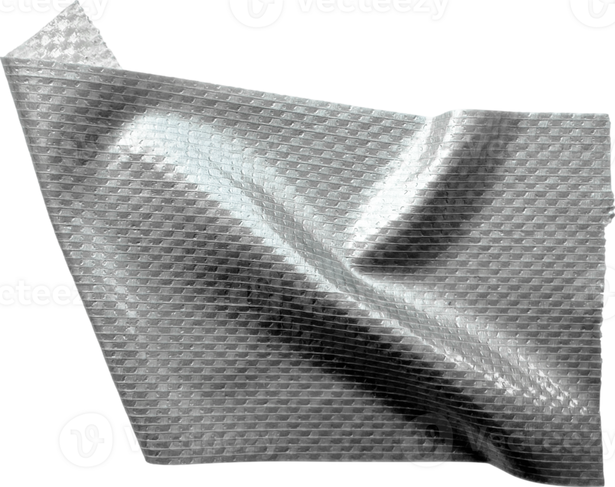 Gray Textured Crumpled Torn Duct Tape png