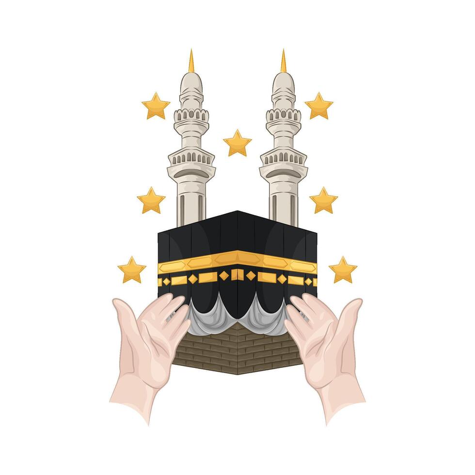 Illustration of Kaaba vector