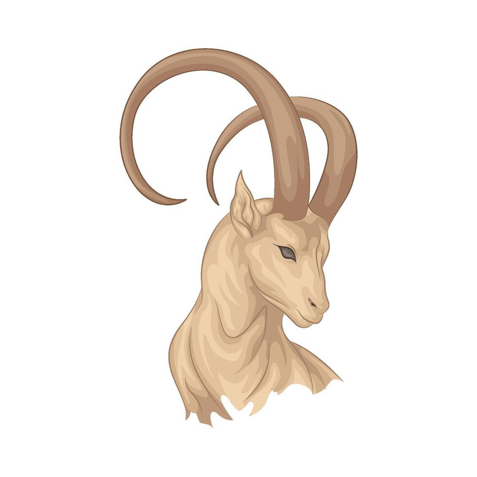 Illustration of Capricorn vector