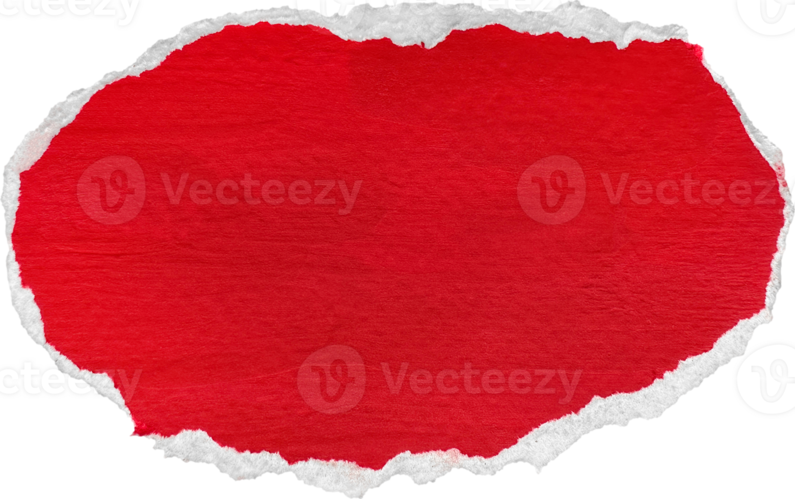 Red and White Torn Paper Piece png