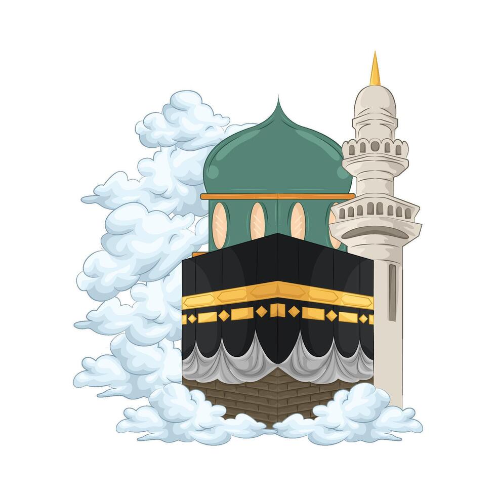 Illustration of Kaaba vector