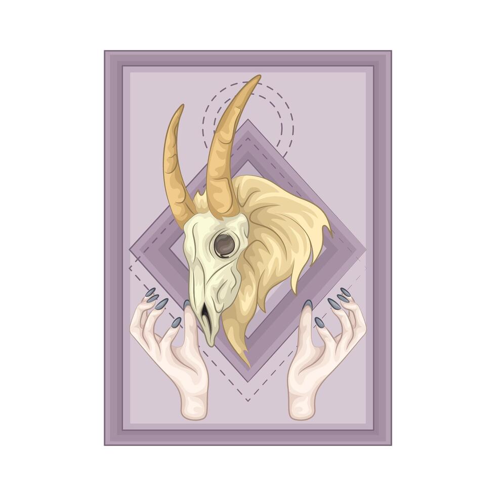 Illustration of Capricorn vector