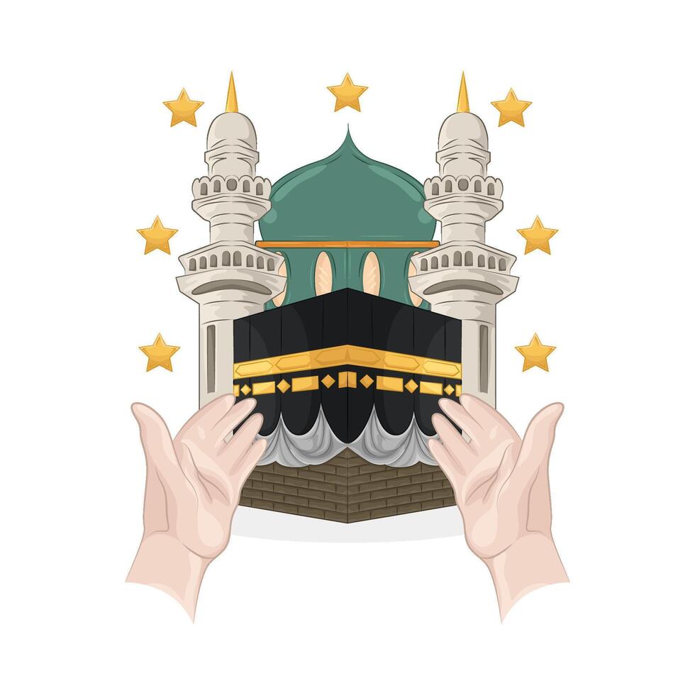 Illustration of Kaaba vector