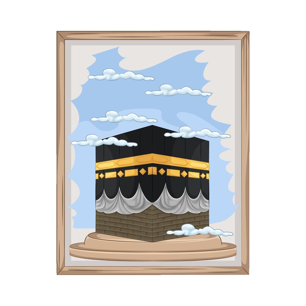Illustration of Kaaba vector