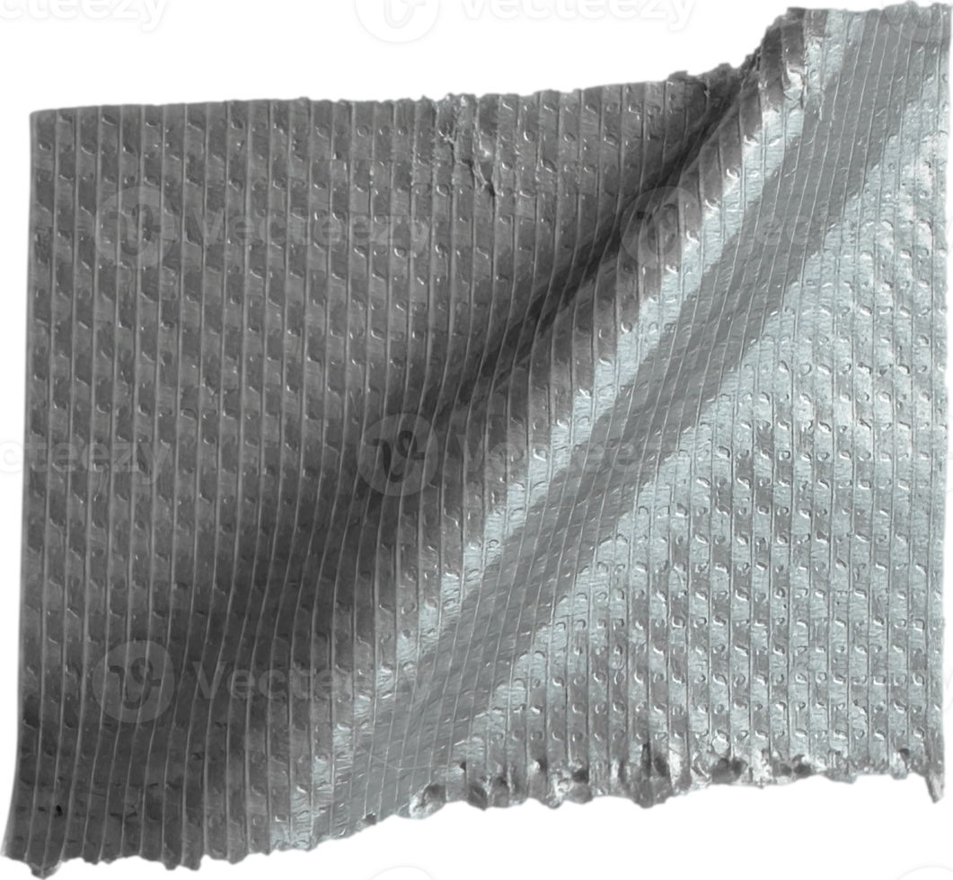 Gray Textured Crumpled Torn Duct Tape png