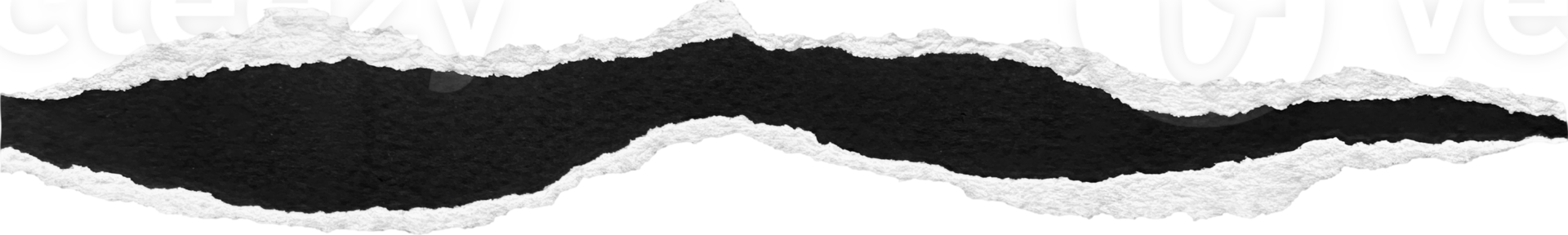 Black and White Torn Paper Strip png