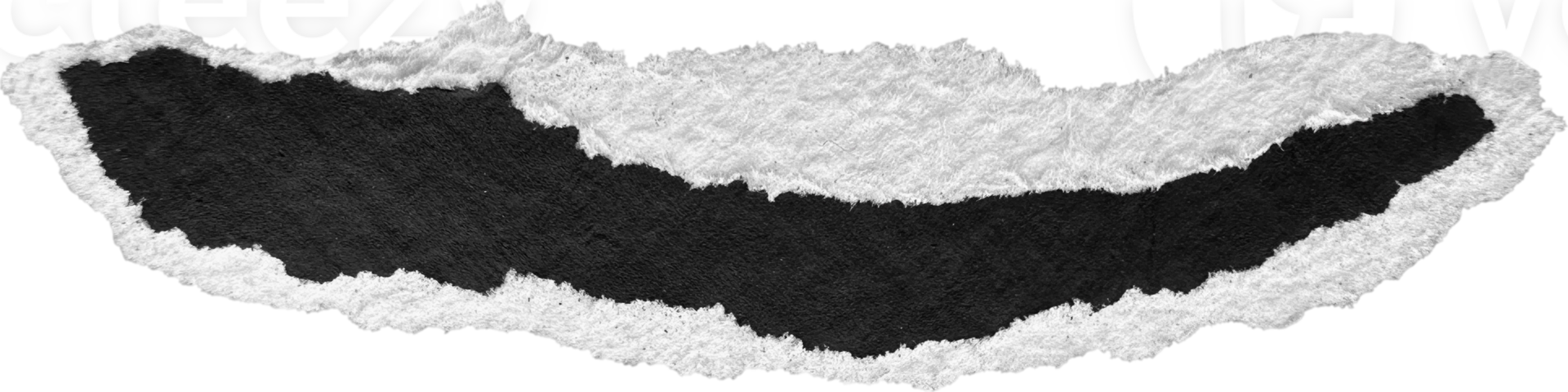 Black and White Torn Paper Piece png