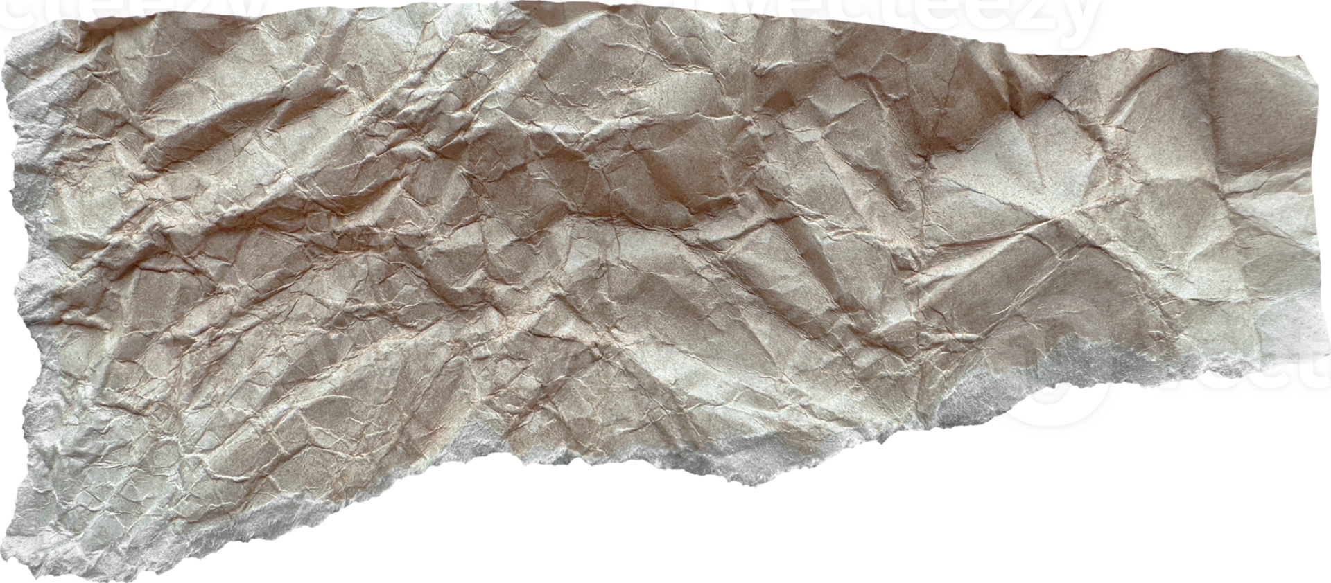 Ripped Crumpled Old Paper Piece png