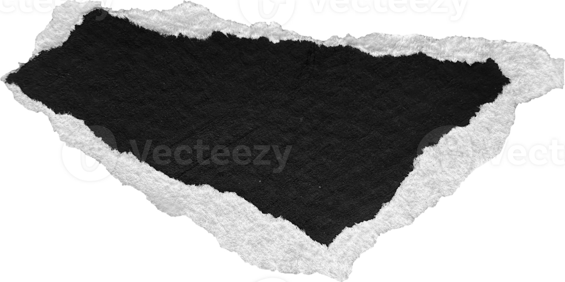 Black and White Torn Paper Piece png