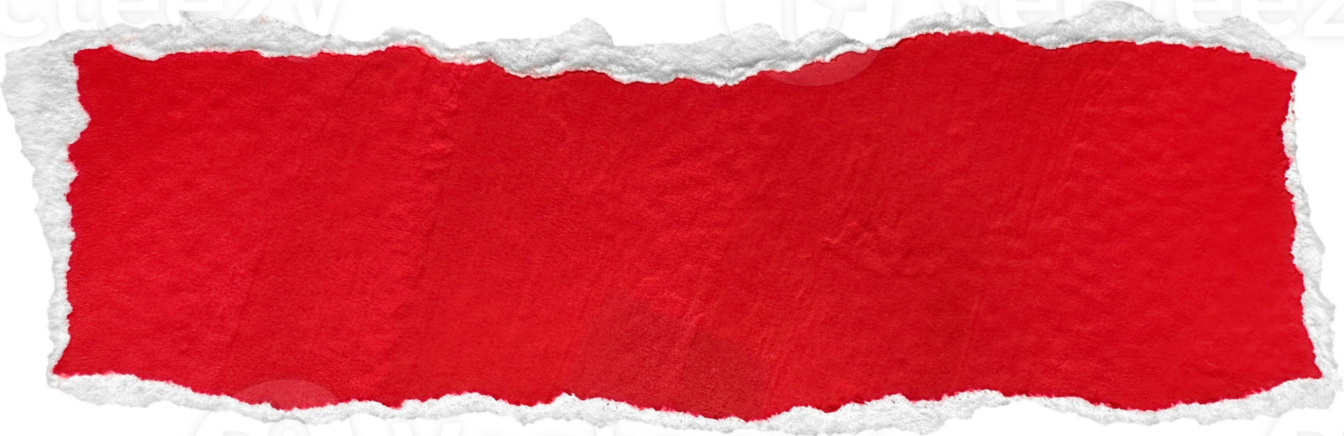 Red and White Torn Paper Piece png