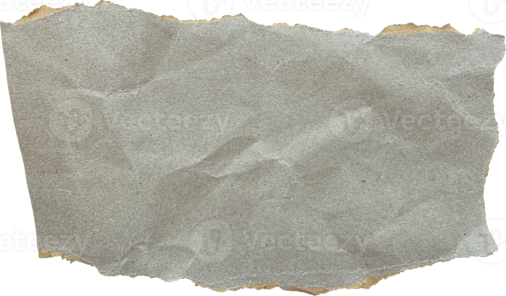 Brown Textured Torn Crumpled Old Paper Piece png