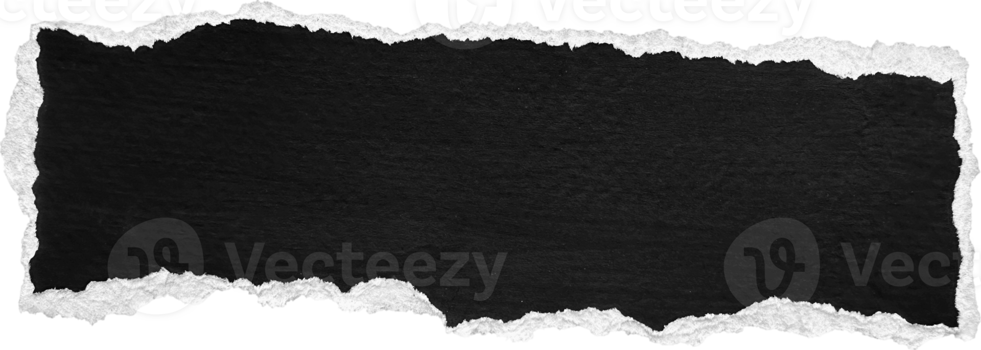 Black and White Torn Paper Piece png
