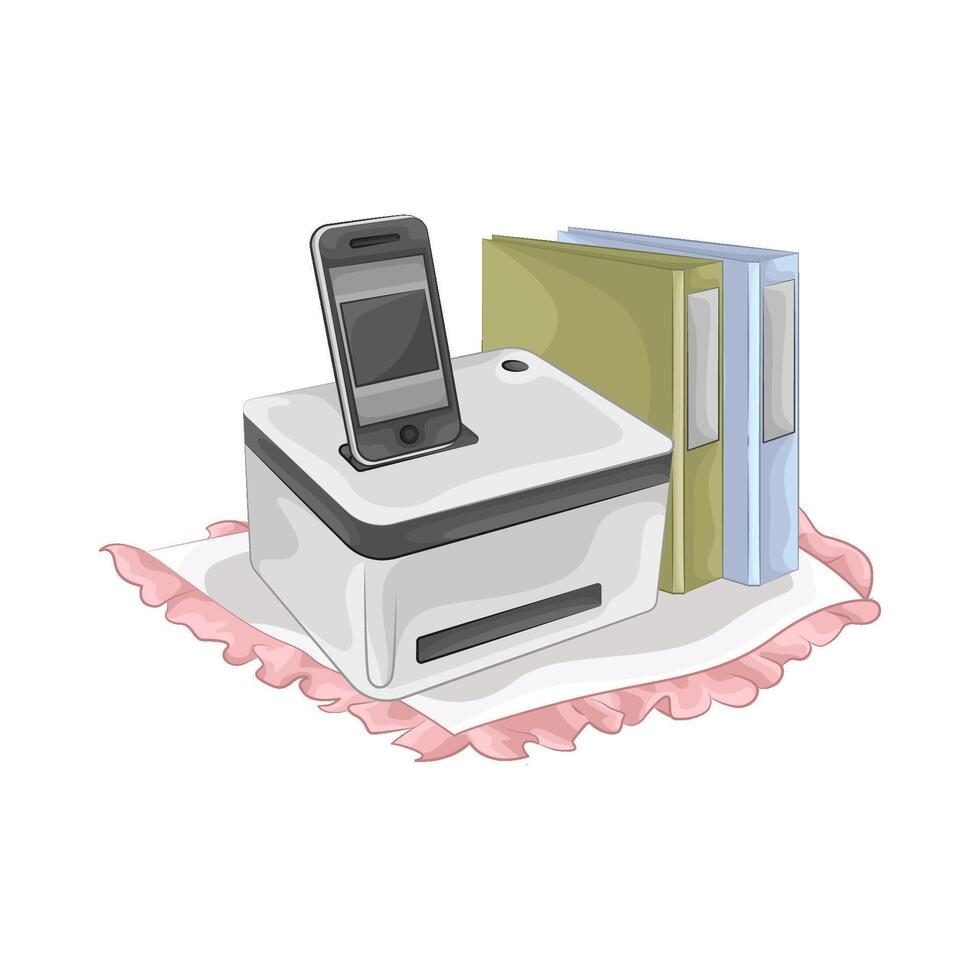 Illustration of printer vector