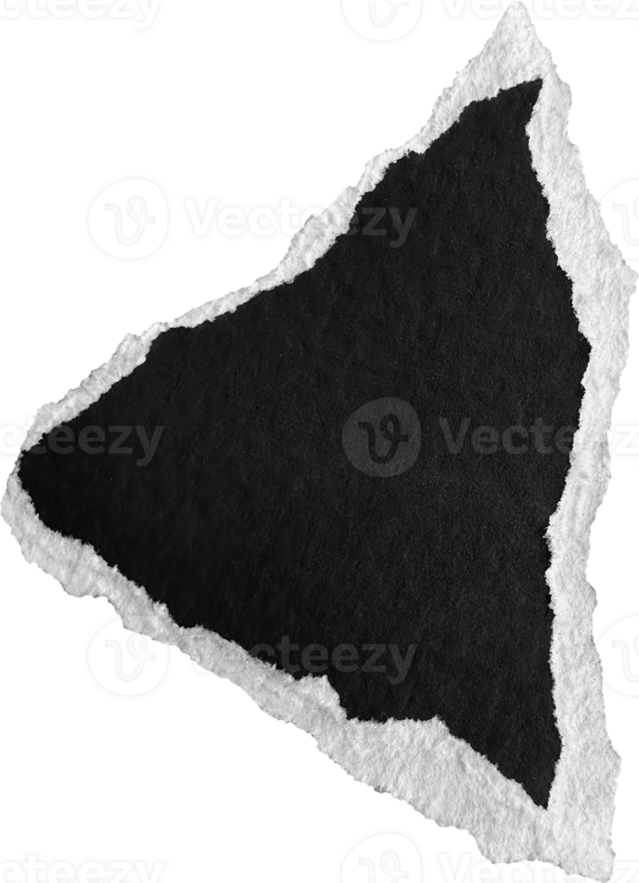 Black and White Torn Paper Piece png