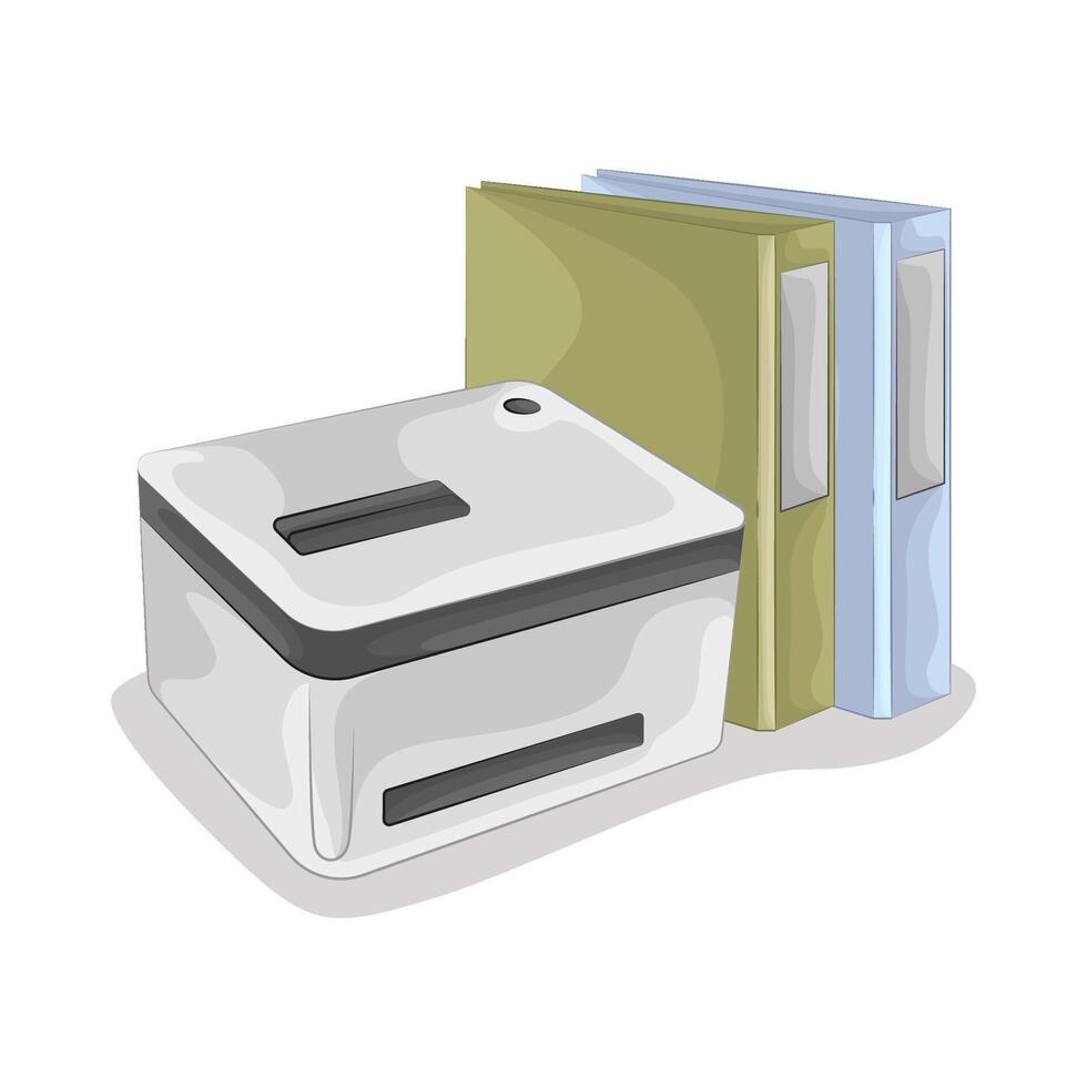 Illustration of printer vector