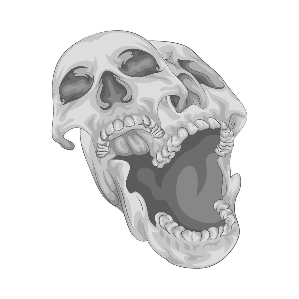 Illustration of skull vector