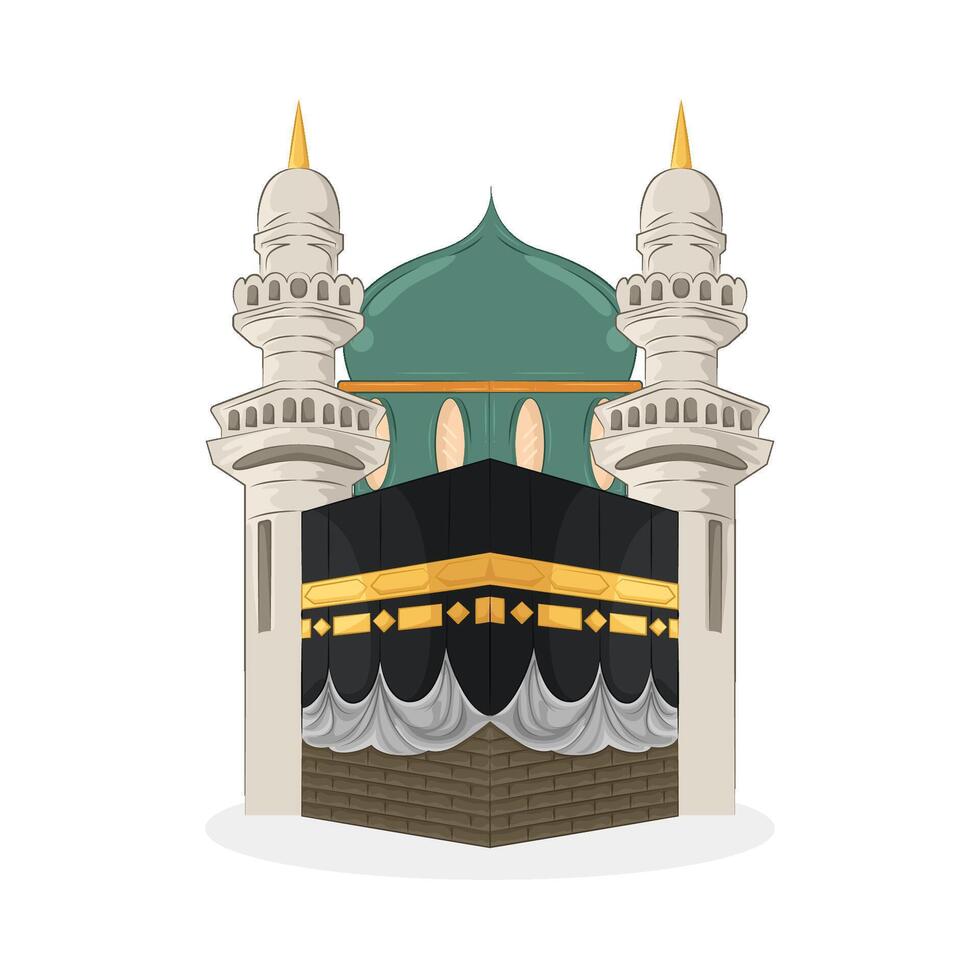 Illustration of Kaaba vector