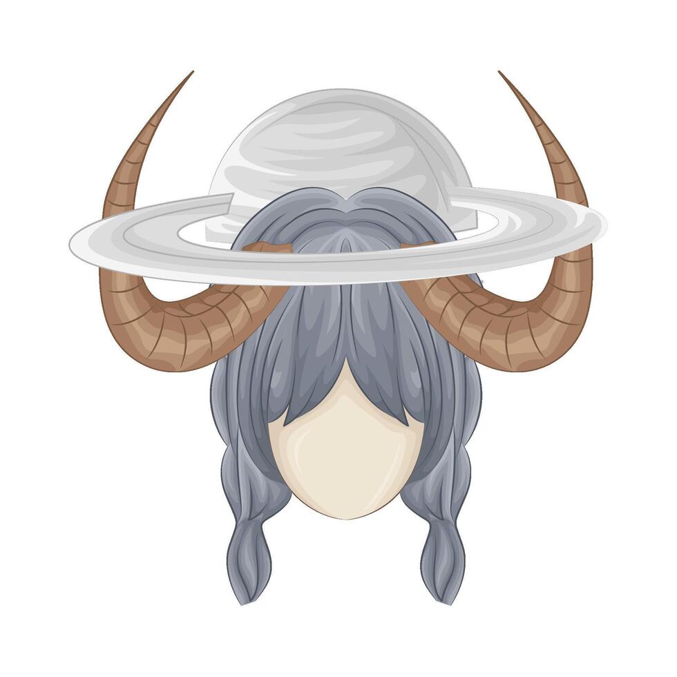 Illustration of Capricorn vector