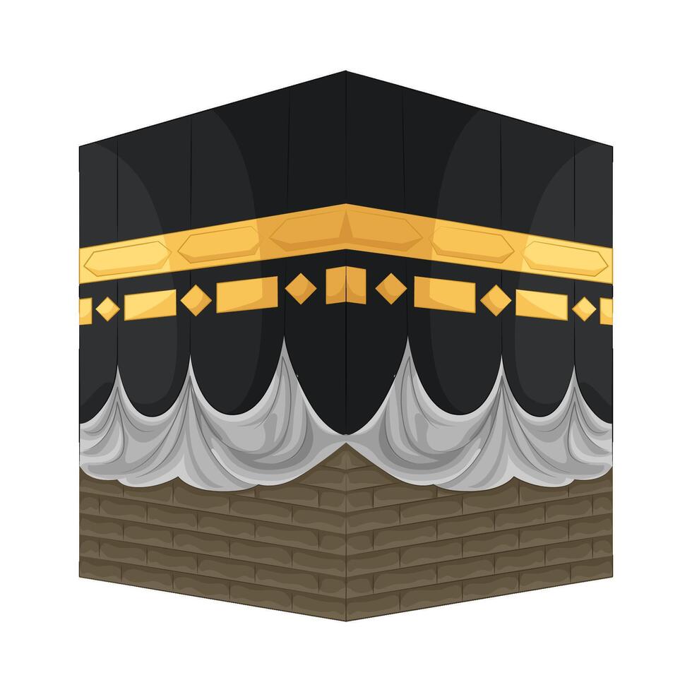 Illustration of Kaaba vector