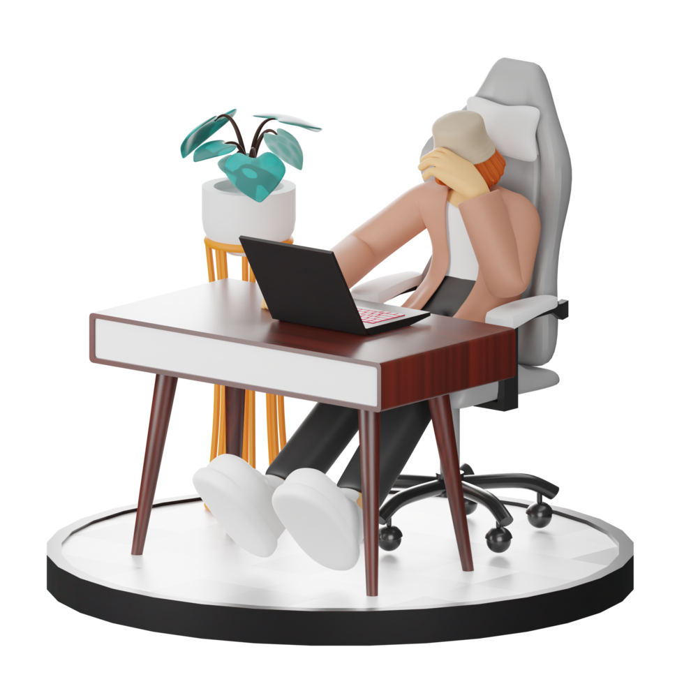 3d Illustration Enhancing Work Life with Your Computer or Laptop png